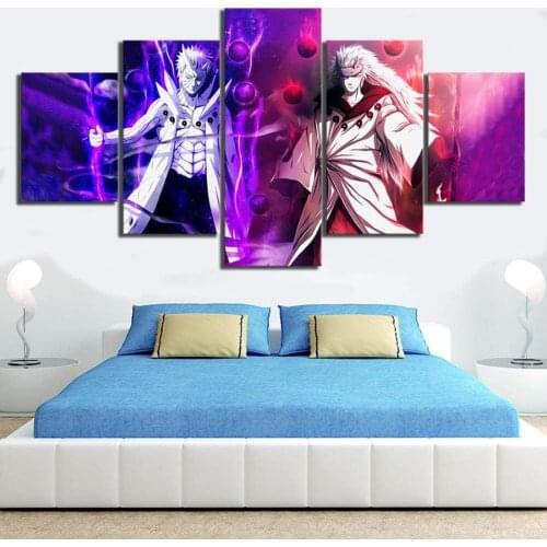 5 Piece Wall Art Canvas Anime Manga Pictures Ninja Magatama Figure Posters And Prints Home The Wall Decoration Paintings