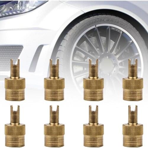 80% Hot Sale 8Pcs Universal Car Auto Copper Tire Schraders Valve Stem Caps 8V1 Rims Dust Cover Car External Modified Accessories