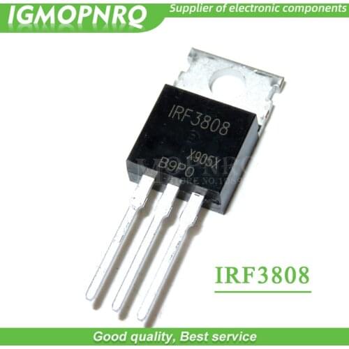 Free shipping 20pcs/lot IRF3808 TO-220 75V 140A new original