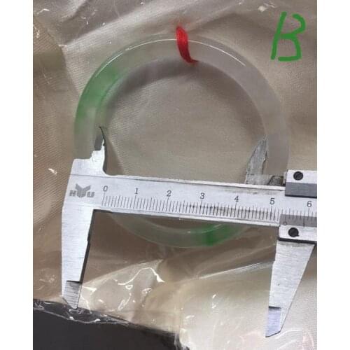 Free Shipping Certified Grade Natural Green Icy Jadeite Jade Bracelet Bangle 52~53MM