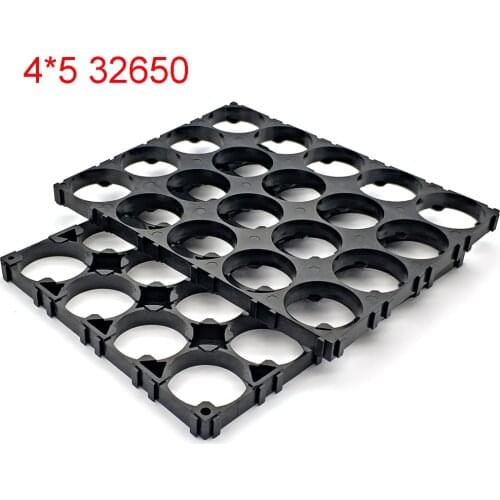 32650 32700 32900 Battery Case Holder Bracket Cell Safety Anti Vibration Plastic Brackets Batteries Connection Seat 4*5