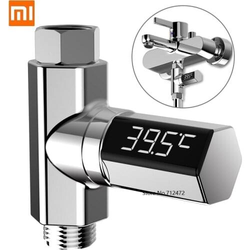For xiaomi Passive LED water temperature gauge visible water temperature sensor Rotatable Baby shower bath temperature display