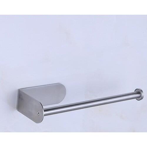 304 Stainless Steel Paper Holder Free Punch Bathroom Towel Rack