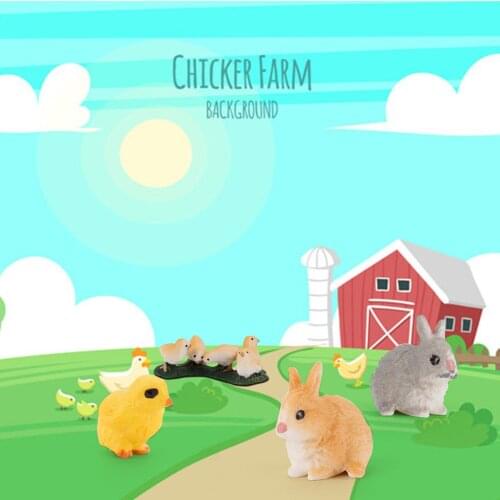 Animal toy Figurines Farm Animal Dolls Simulation Plastic Farm Animal Learning Educational Toy Set Figurines Products Figures