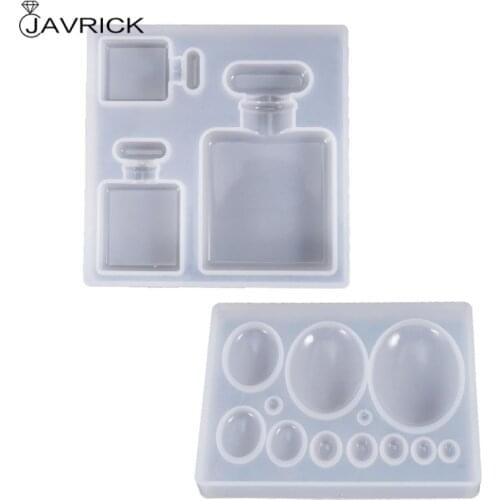Perfume Bottle Gemstone Patch Mold DIY Crystal Epoxy Glue Crafts Decorations Pendant Making Molds