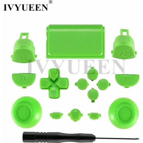 IVYUEEN For Play Station Dualshock 4 PS4 Pro Controller JDM-040 JDS 040 R2 L2 R1 L1 Trigger Button Green White Blue 4.0 Version