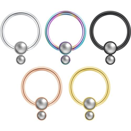 16G Nose Ring Pearl Septum Ring Nose Piercing Earring Cartilage Hoop Helix Earring Tragus Jewelry Conch Earring Body Jewelry
