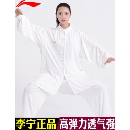 Tai Ji Suit Female Summer New Milk Silk Tai Chi Exercise Clothing Mens Martial Arts Wear Tai Ji Suit Wear Spring and Autumn