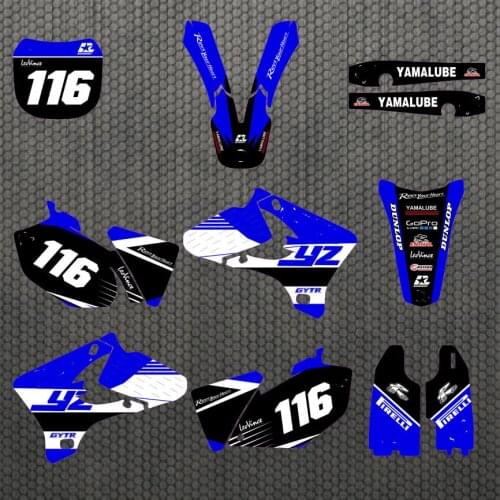 Motocross YZF250/450 stickers decals free Customized Backgrounds for Yamaha YZ250F YZ450F YZF250 YZF450 2003 2004 2005 YZF 250