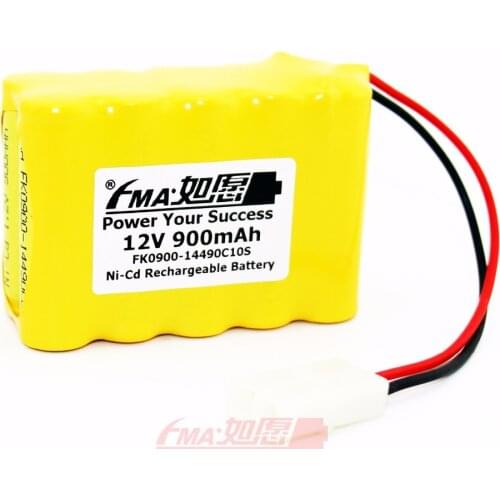 Ni-Cd Nickel Cadmium AA 12V 900mAh Rechargeable Battery for Model toys 10SX