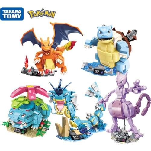 Pokémon building block toy Pikachu Charizard Blastoise Venusaur action figure granule building block Kids building block toy