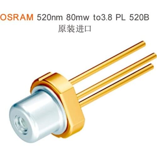 Original new OSRAM OSRAM single-mode 520nm 80mW PL520B green light semiconductor laser diode