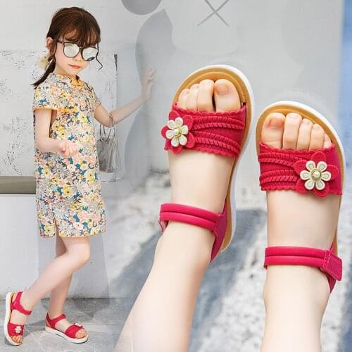 Girls Sandals, Soft Sole Little Princess Shoes, New Summer Collection, Kids Roman Shoes, Open Toe Beach and Sport Shoes