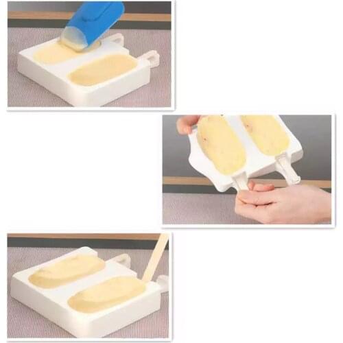 8 Grid Food Grade Silicone Ice Tray Home DIY Ice Cube Mold Reusable Washable Ice Mould Cream Maker Kitchen Bar Accessories