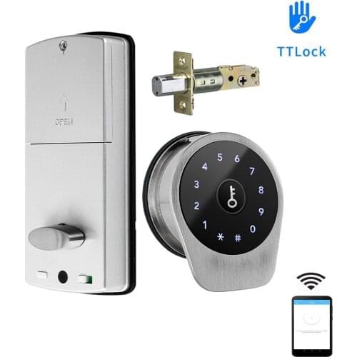 TTLock APP Smart Bluetooth-compatible Remote Control Fingerprint Biometrics Password Card Code US Deadbolt Automatic Lock