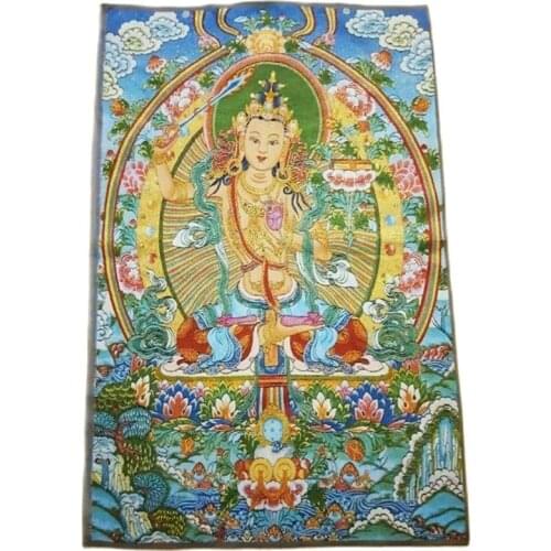 Tibetan decorative painting hanging picture of Thangka Buddha of Manjusri Bodhisattva