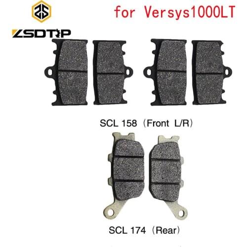 ZSDTRP Versys 1000 LT Motorcycle Brake Pads For Kawasaki Versys 1000 LT 2012-2015 Rear Front Brake Pads Brake System