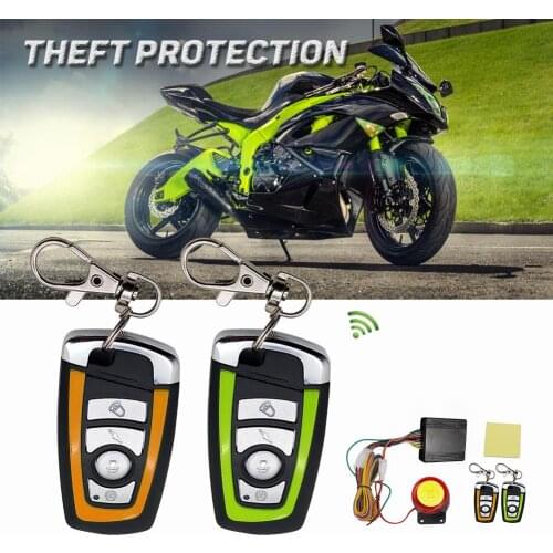 Motorcycle 125dB Universal Two-way Motorcycle Scooter Anti-theft Security Alarm System Engine Start Remote Control Key