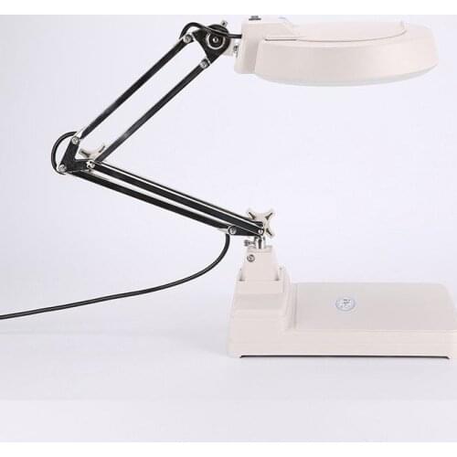 20X Magnifying Lamp Task Lamp Electronic Desk Lamp Magnifier Adjustable Light Super Bright Natural Daylight Inspection