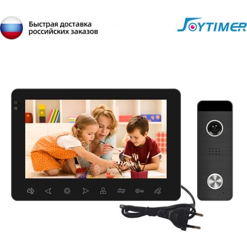 Joytimer Home Video Intercom Video Door Phone for Apartment 7" Monitor 1200TVL Doorbell Camera with Motion Detection,Auto Record