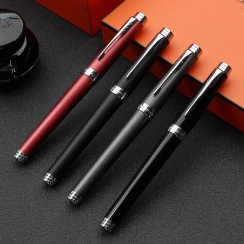 4 Colors Optional Vintage Jinhao 997 Metal Fountain Pen Silver Clip Fine F Nib 0.5mm Writing Business Graduation Gift