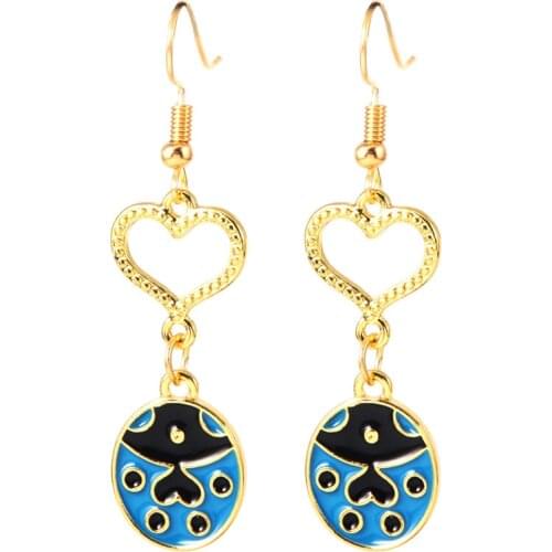1 Pair Fashion Anime JoJo Bizarre Adventure Golden Wind Cosplay Drop Earrings Figure Giorno Giovanna Earrings Toys Fans Gifts