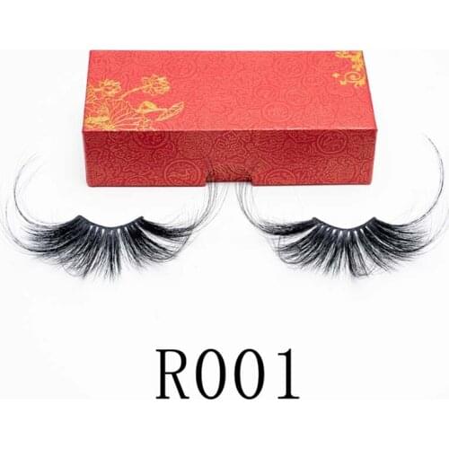 1Pair Mink Thick Eyelash 70mm False Eyelashes 100% Real Mink 5D Exaggeration Fluffy Messy Criss-cross False Eyelashes