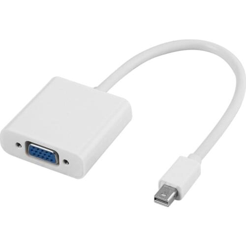 1pcs Mini DisplayPort Display Port DP To VGA Adapter Cable for Apple for MacBook Air Pro iMac Mac Mini Adapter Cable White