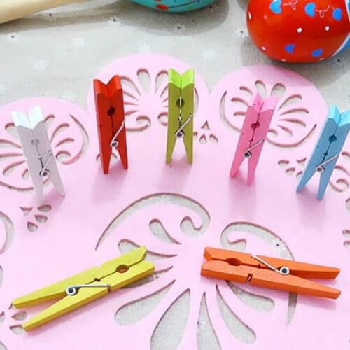 10pcs 72x10mm DIY Multiple Colour Big Wood Clothes Pegs Clothespin Clips Office Party Decoration Accessories Photo Hanging Pegs