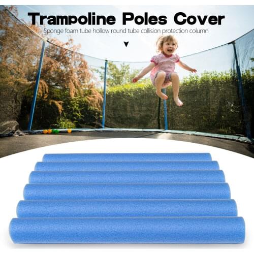 10PCs Trampoline Foam Pole Sponge Tube Trampoline Poles Cover Children Jumping Bed Railing Fence Anti-Collision Protection Tube