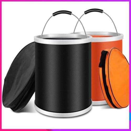 20L Thickening Portable Folding Bucket Outdoor Camping Fishing Bucket Car Storage Container Car Wash Mop Bucket Cleaning Tool
