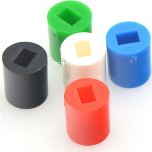 20pcs A06 6x7mm Tactile Push Button Switch Cap 7mm Applies to 5.8*5.8 7*7 8*8 8.5*8.5 Self-locking Switch Button Cap