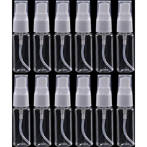 20Pcs 20ml Transparent Plastic Refillable Spray Bottle Empty Sample Bottle Travel Spray Atomizer Bottles Packaging Container