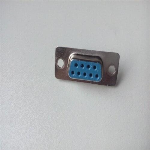 40pcs Wire hole DB9 female serial straight female foot RS232 DB-9S connector Solder