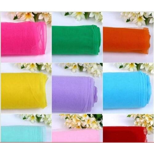 GLace 5M/Lot Mesh fabric medium hard mesh yarn wedding dress handmade diy yarn clothing fabric TX1592