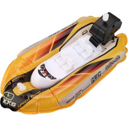 Childrens toys Mini Inflatable Yacht Boat Childrens Bath Toys Pool Toys Motorboats Inflators Suitable age: 1 - 12 years old