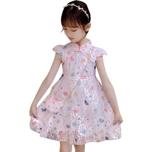 Kids Dresses For Girls Lace Floral Girls Dresses Spring Autumn Party Dress For Children Casual Style Childrens Clothing 6 8 10