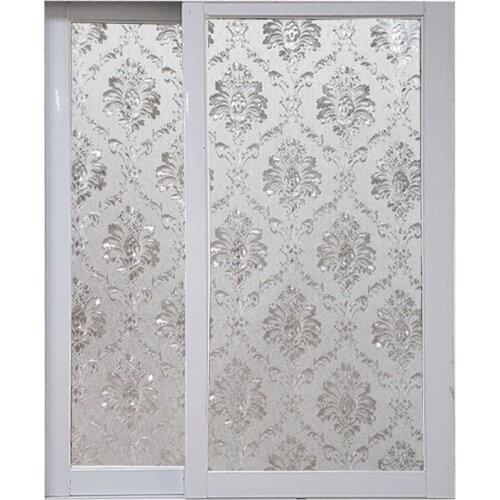 Electrostatic privacy Window Film 3D glass sticker Crystal horseskin Frosted Opaque stained office Home Decorative film 45*200cm