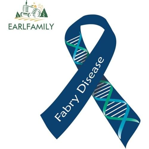 EARLFAMILY 13cm x 9.8cm for Fabry Disease Car Sticker Personality Air Conditioner Motorcycle Helmet Family Custom Printing Decal