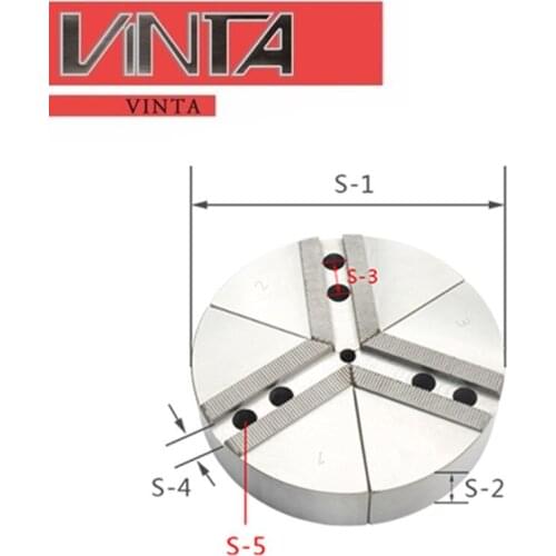 Hydraulic soft claw hydraulic raw claw chuck three claw strong raw claw 5 6 8 10 12 inch three claw raw soft claw non-standard