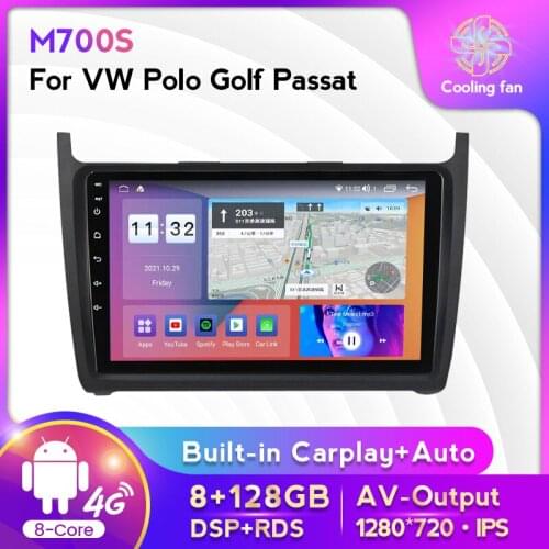 MEKEDE Android head unit 6+128G For Volkswagen VW polo sedan 2008-2015 Car Radio Multimedia Video Player Navigation GPS
