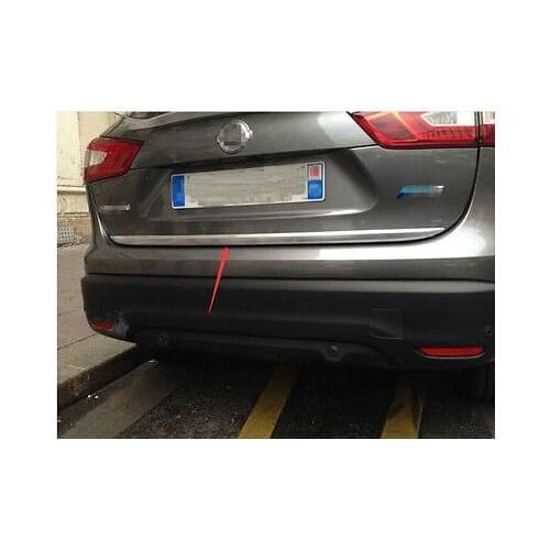 Chrome Exterior Rear Tail Gate Molding Trim Cover For Nissan Qashqai 2014 2015