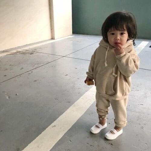 5250 Children Sport Clothing Set Hooded Top+Pant Autumn Baby Boy Casual Clothes Girl 2 Piece Suit