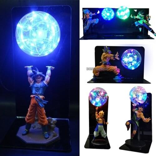 Dragon Ball Lamp Super Saiyan Ultra Instinct Goku Vegeta Gogeta Figuras LED Night Light DBZ Lamp Goku Bedroom Decorative Gifts