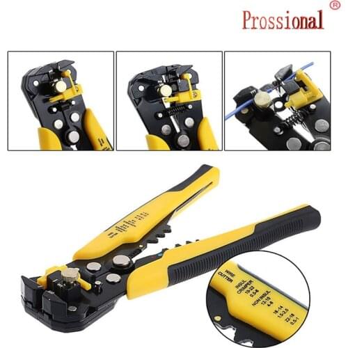 Hot 3 in 1 Multi-functional Crimping Tool Auto Crimping Pliers Cutting & Pressing Wire Stripper Self Adjusting Electrician Tool