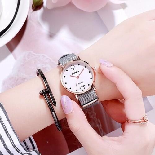 Small fresh male and female middle school students college simple wind lovers canvas watches