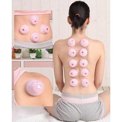 Slimming body silicone cupping set massage cup acupuncture suction cup vacuum tank set 8 pcs