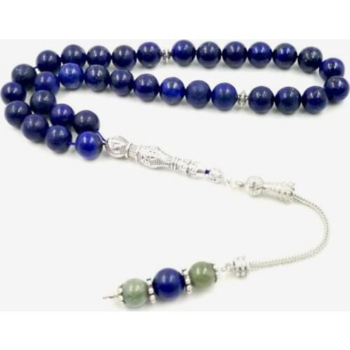 Natural Lapis lazulis stones Tasbih 33 66 99 Paryer beads Muslim misbaha Mans prayer beads bracelets for girls stone Rosary