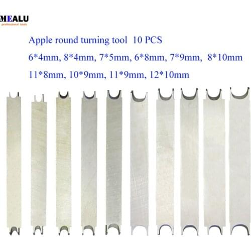 New 6-12mm Oval Apple Round Knife Lathe Wood Bodhi Spherical Drum Turning Tool in stock