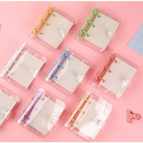 New Kawaii Mini Loose- Leaf Notebooks 3 Holes Dairy Paper Refills Spiral Binder Planner Cute Pager Dairy Weekly To Do Planner